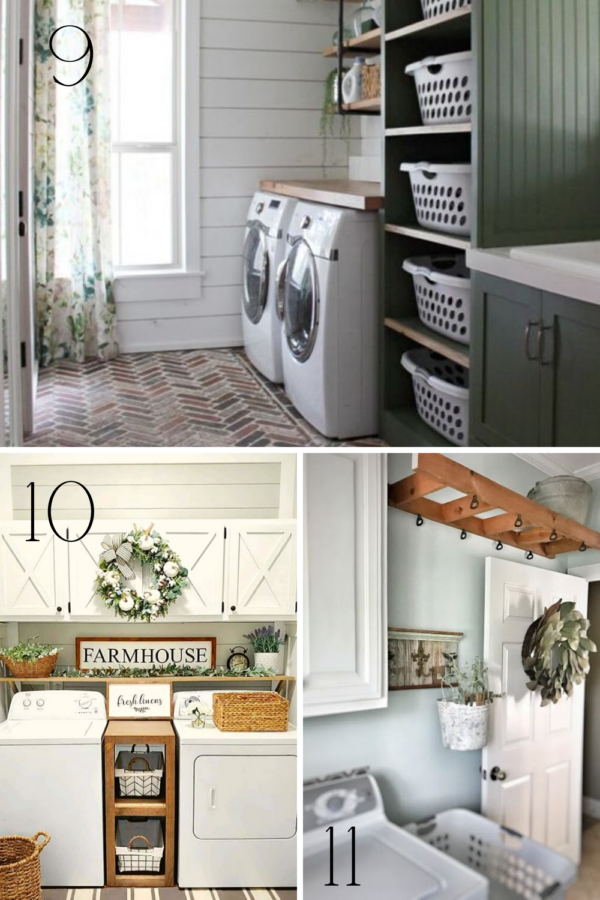 23 Beautiful Farmhouse Laundry Room Ideas – Pink Pop Design