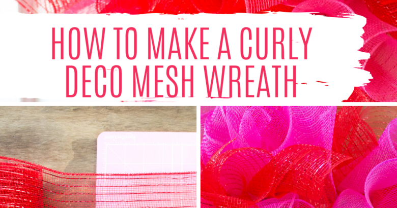 How to make a curly deco mesh wreath