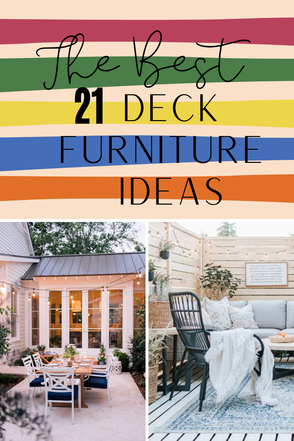 Best Deck Furniture Ideas
