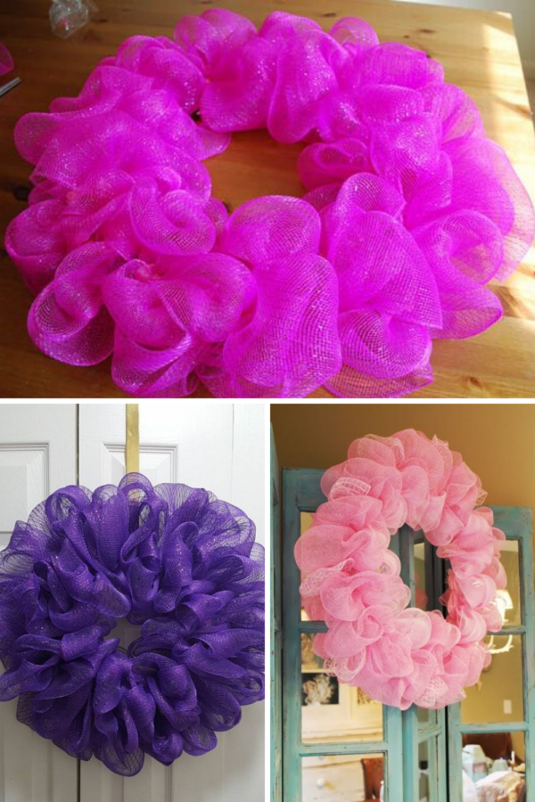 How to Make a Deco Mesh Wreath Step by Step – Pink Pop Design