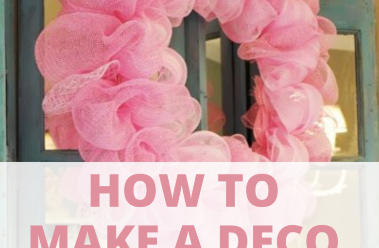 How to make a deco mesh wreath step by step