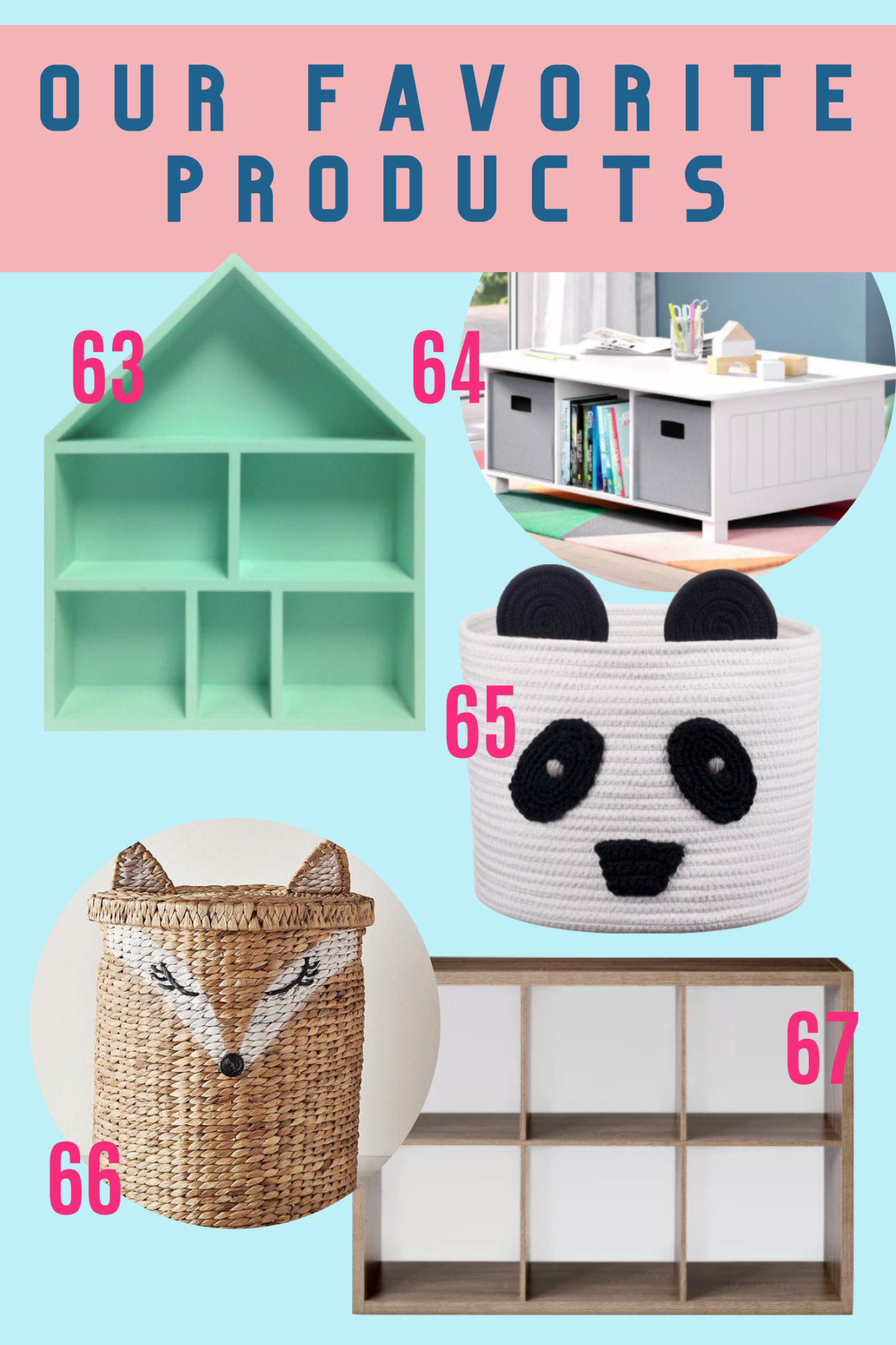 83 Genius Kids Playroom Storage Ideas – Pink Pop Design