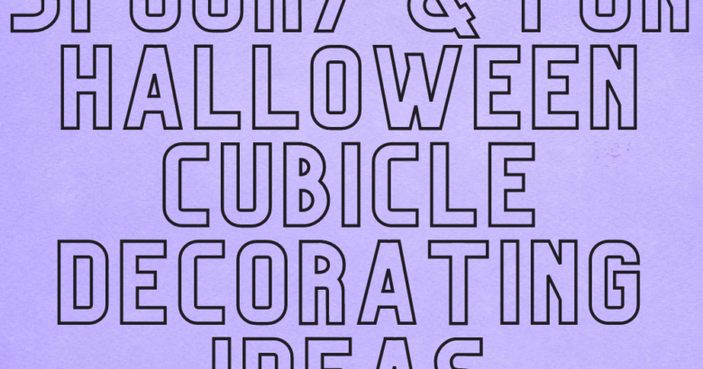Halloween Cubicle Decorating Ideas