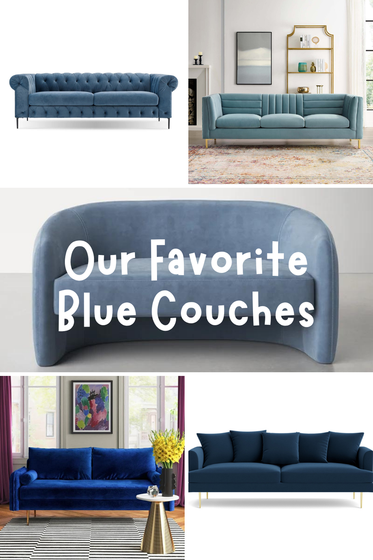 Blue Couches to Buy