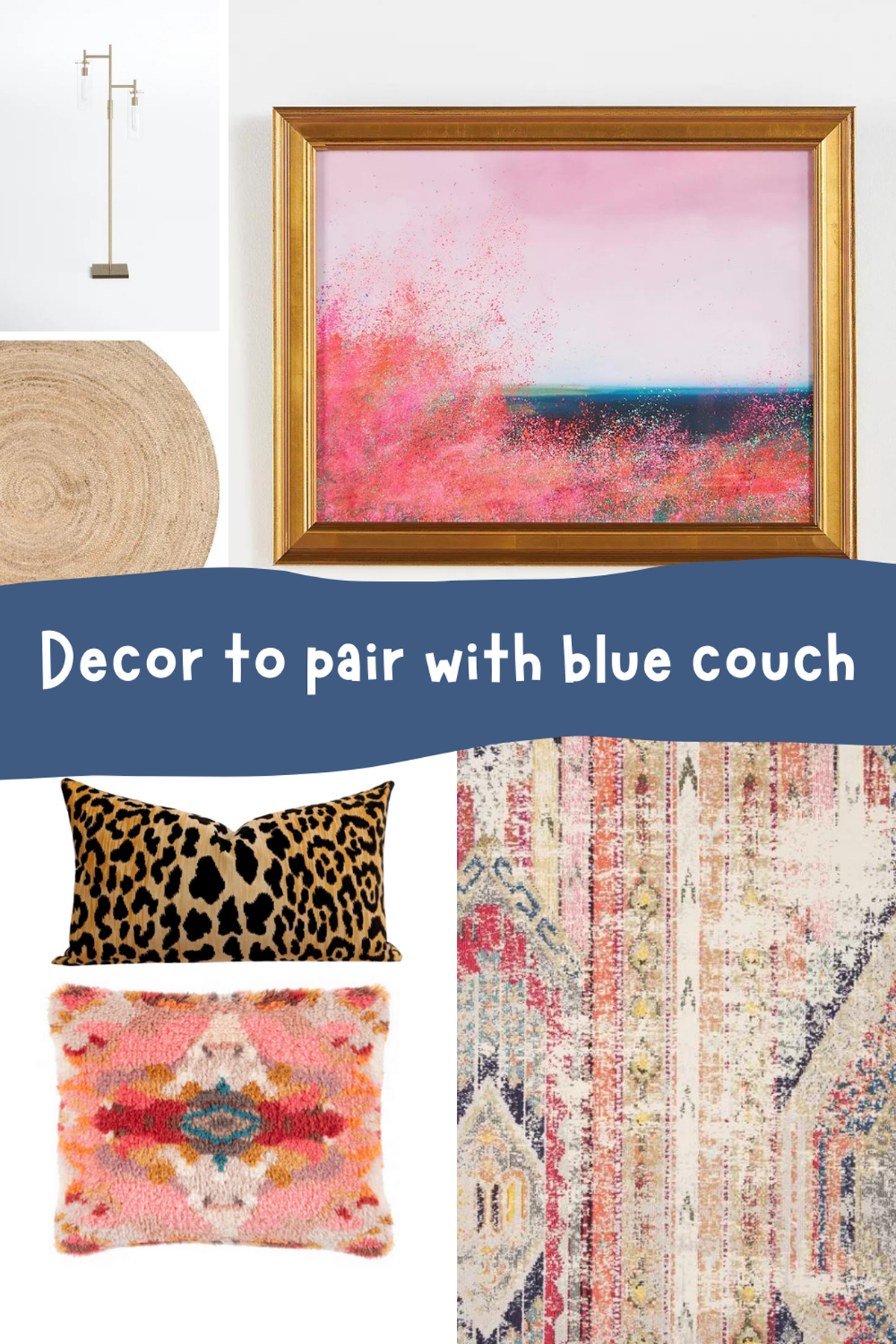 Pink & Blue Home Decor Items