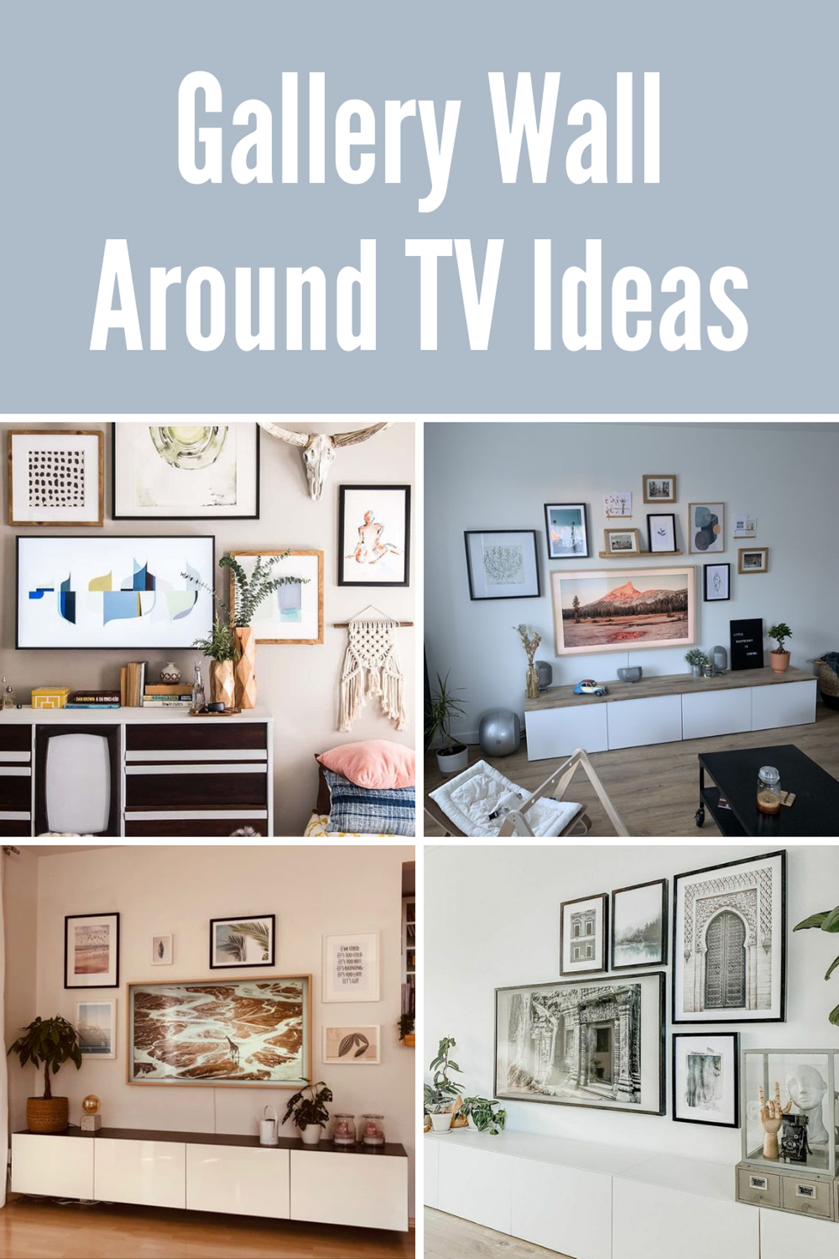 Gallery Wall Around TV Ideas