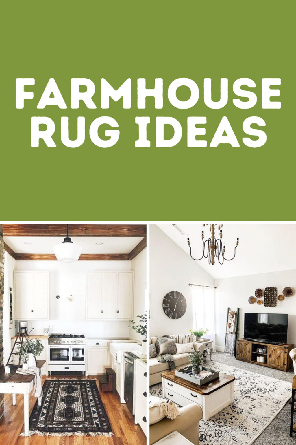 63+ Farmhouse Rug Ideas For Every Room – Pink Pop Design