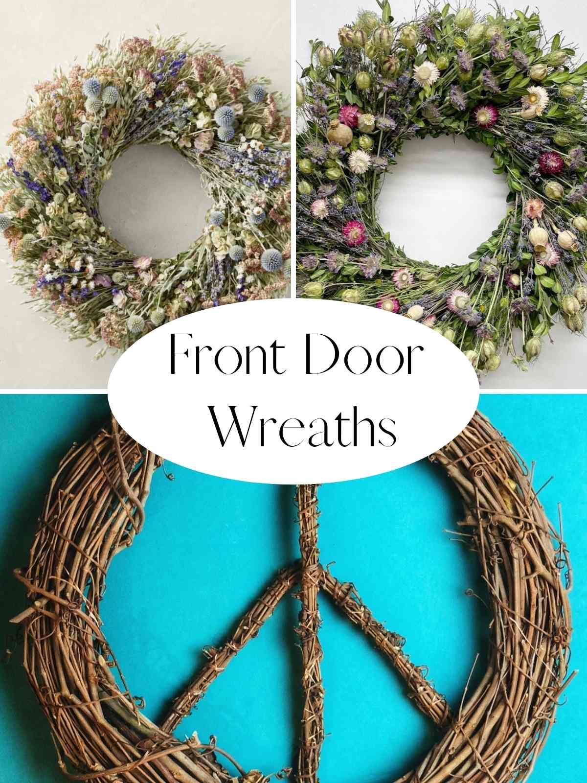 Front door wreaths that are Boho style