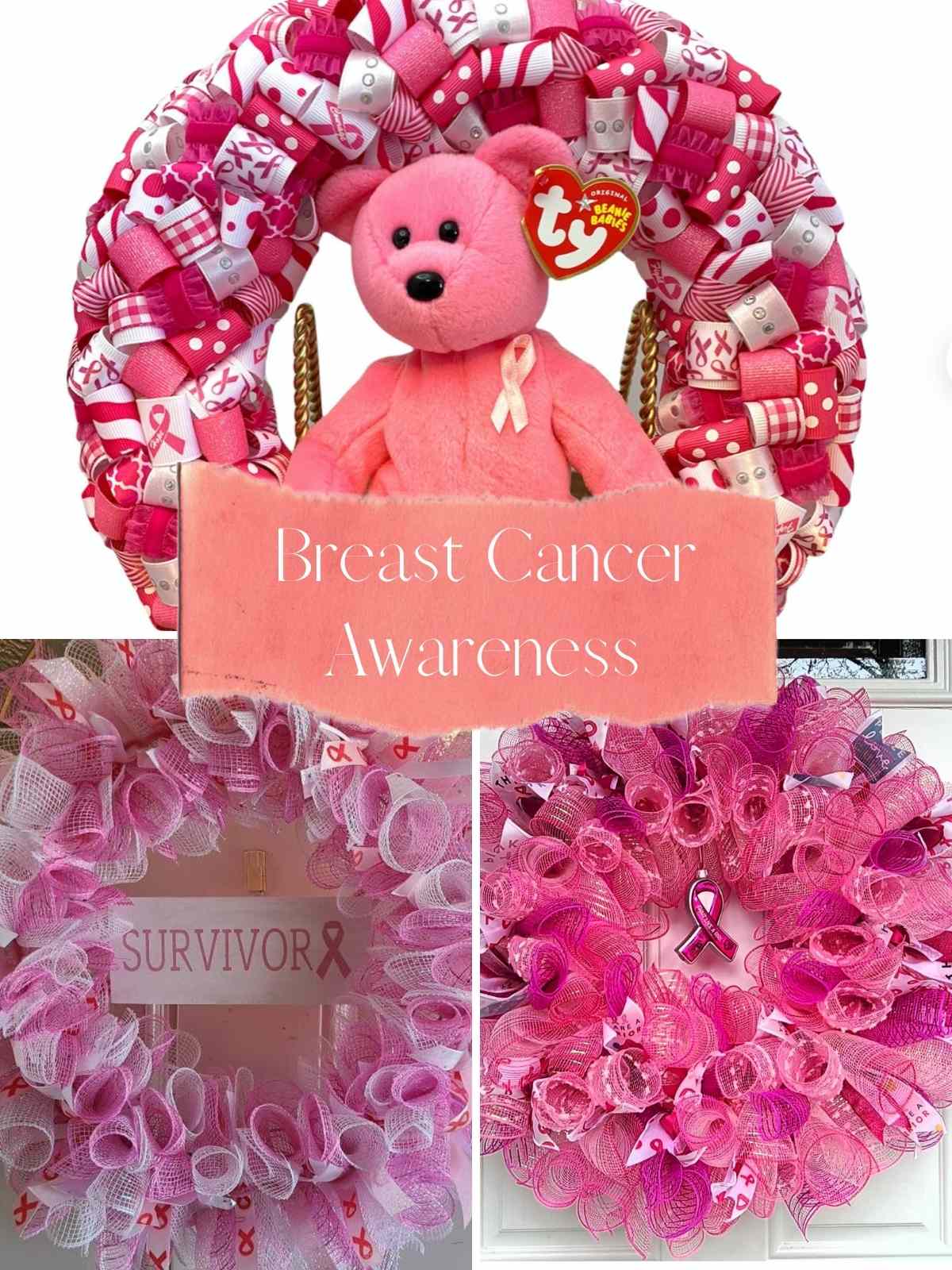 Breast Cancer Awareness Wreath ideas