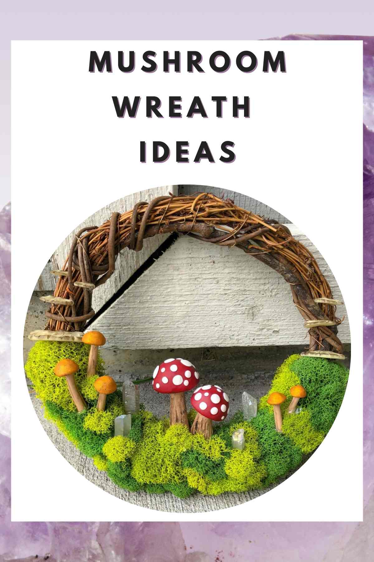 Cute woodland Mushroom Wreath