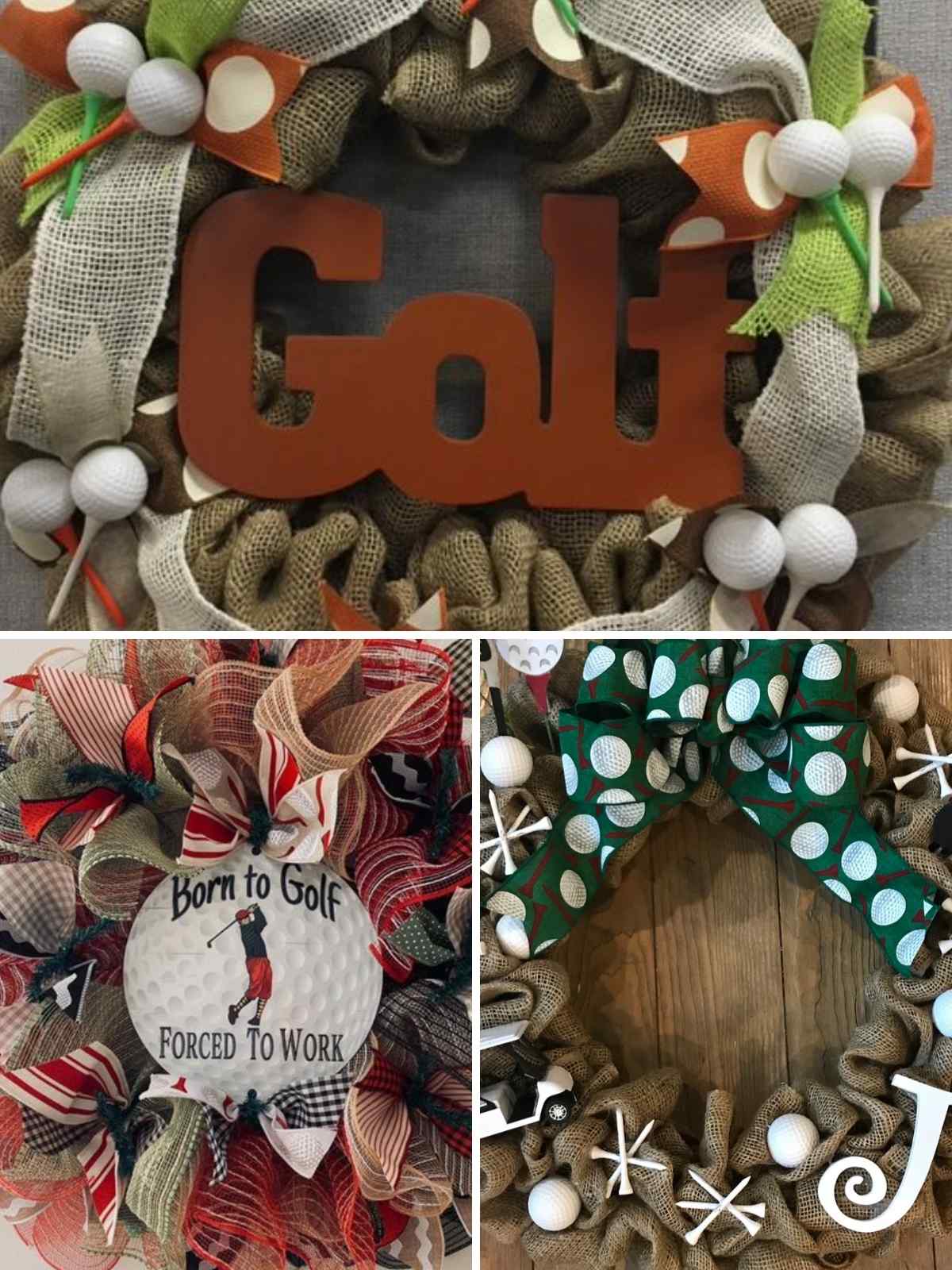 Wreath gift for golfers