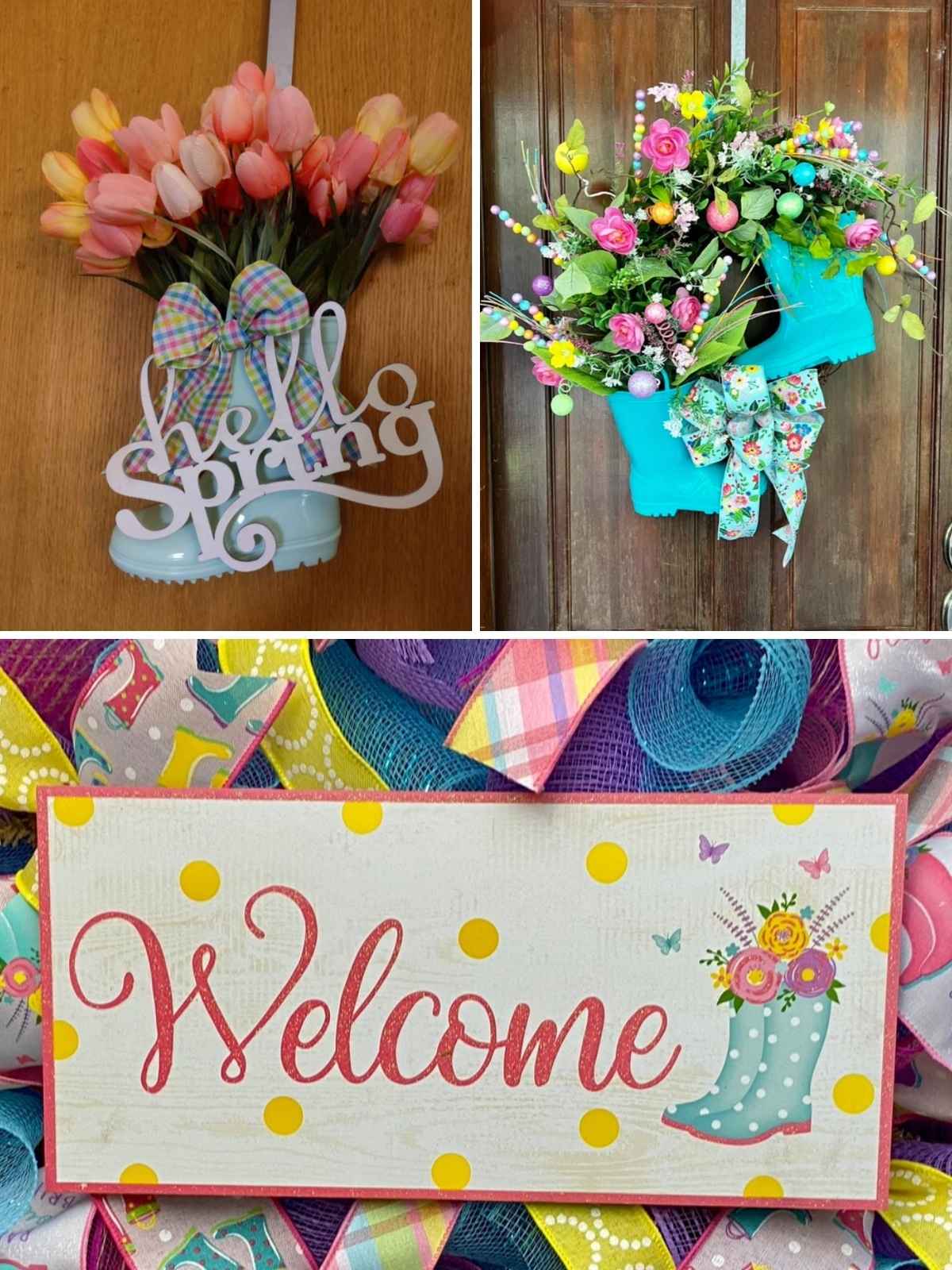 Welcome spring wreath ideas
