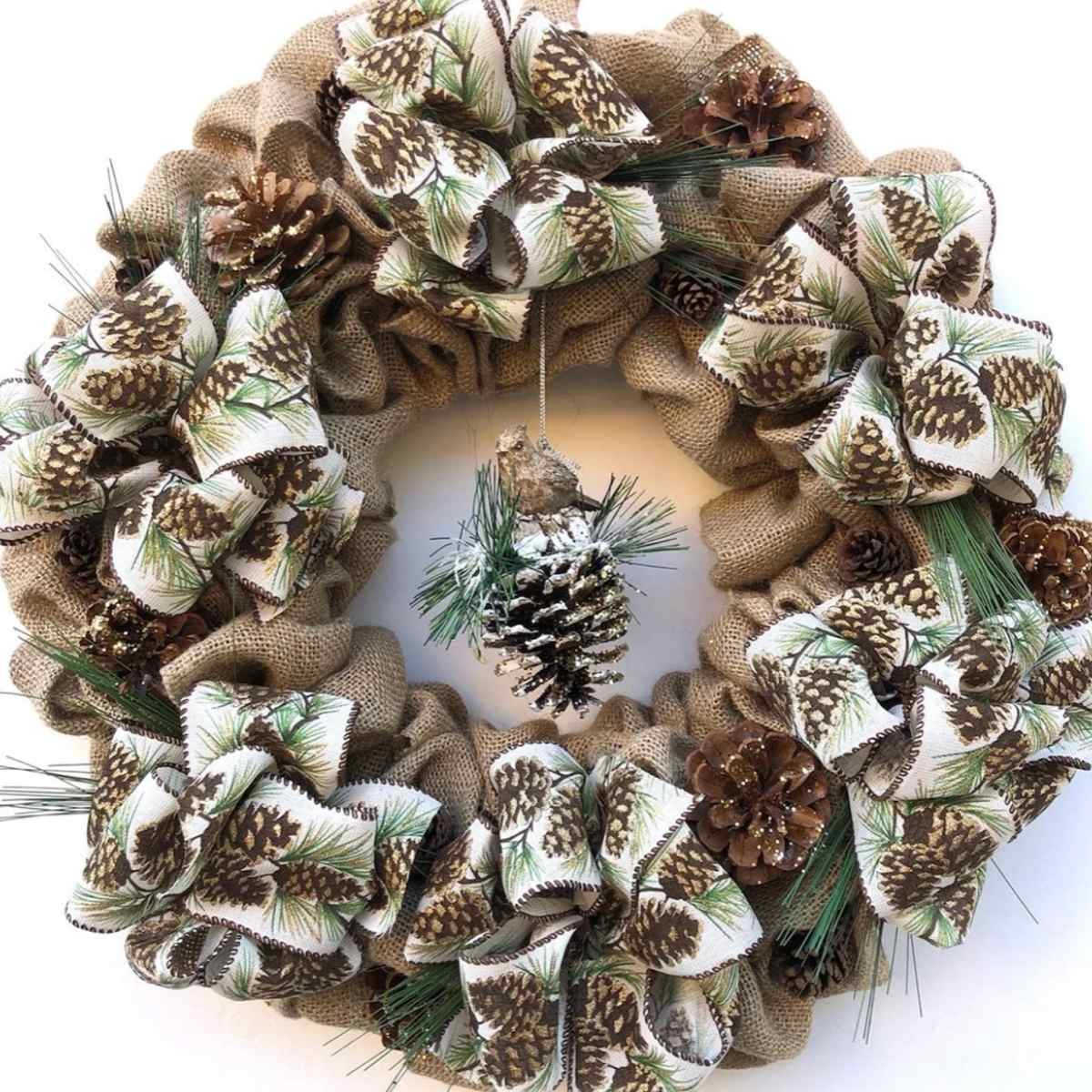 Burlap Christmas Wreath Ideas