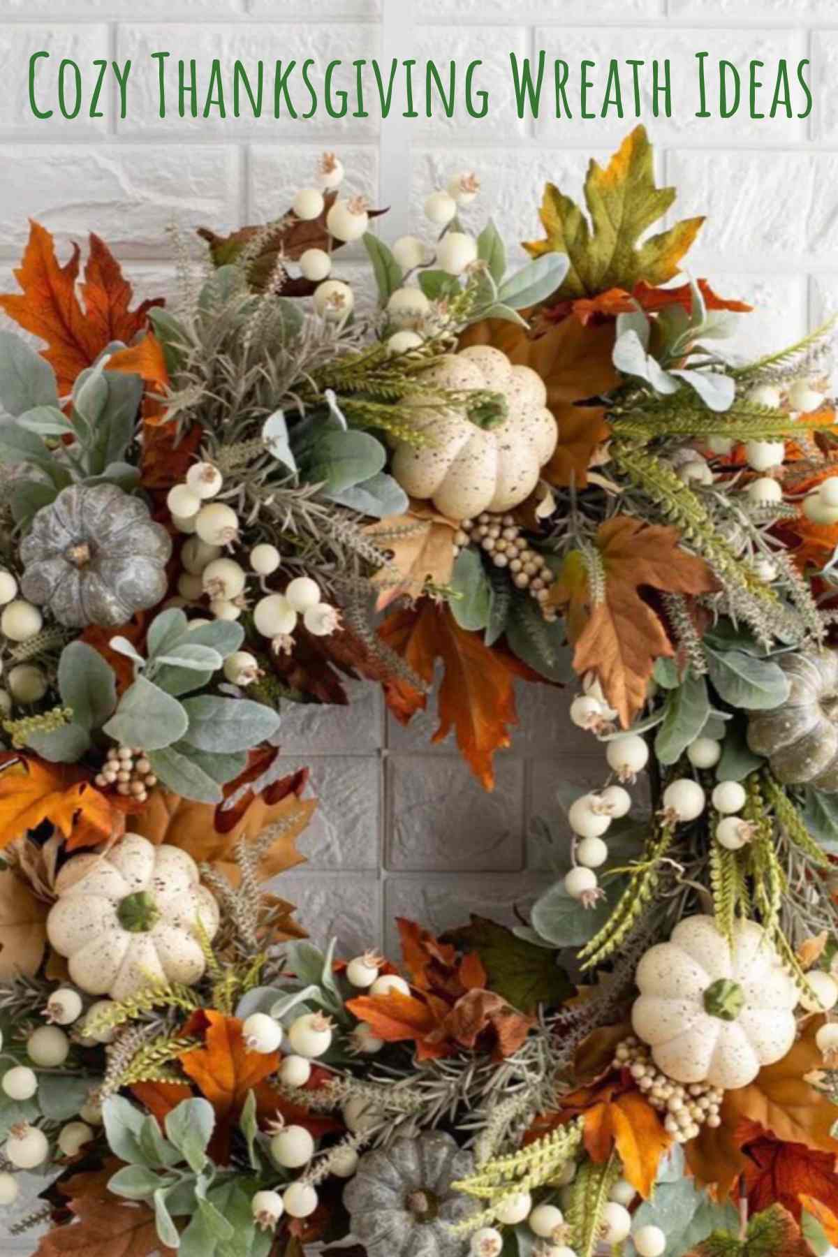 Cosy Thanksgiving Wreath Idea