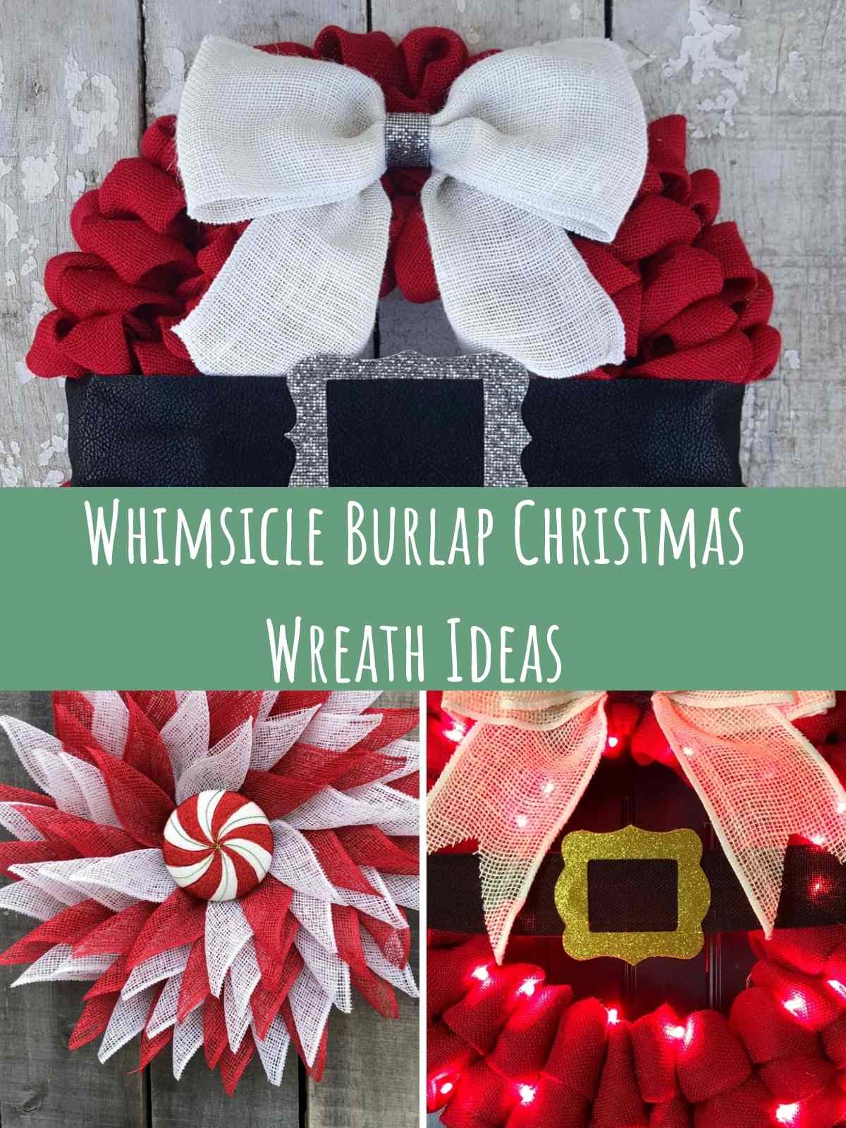 Whimsical ribbon Christmas Wreaths