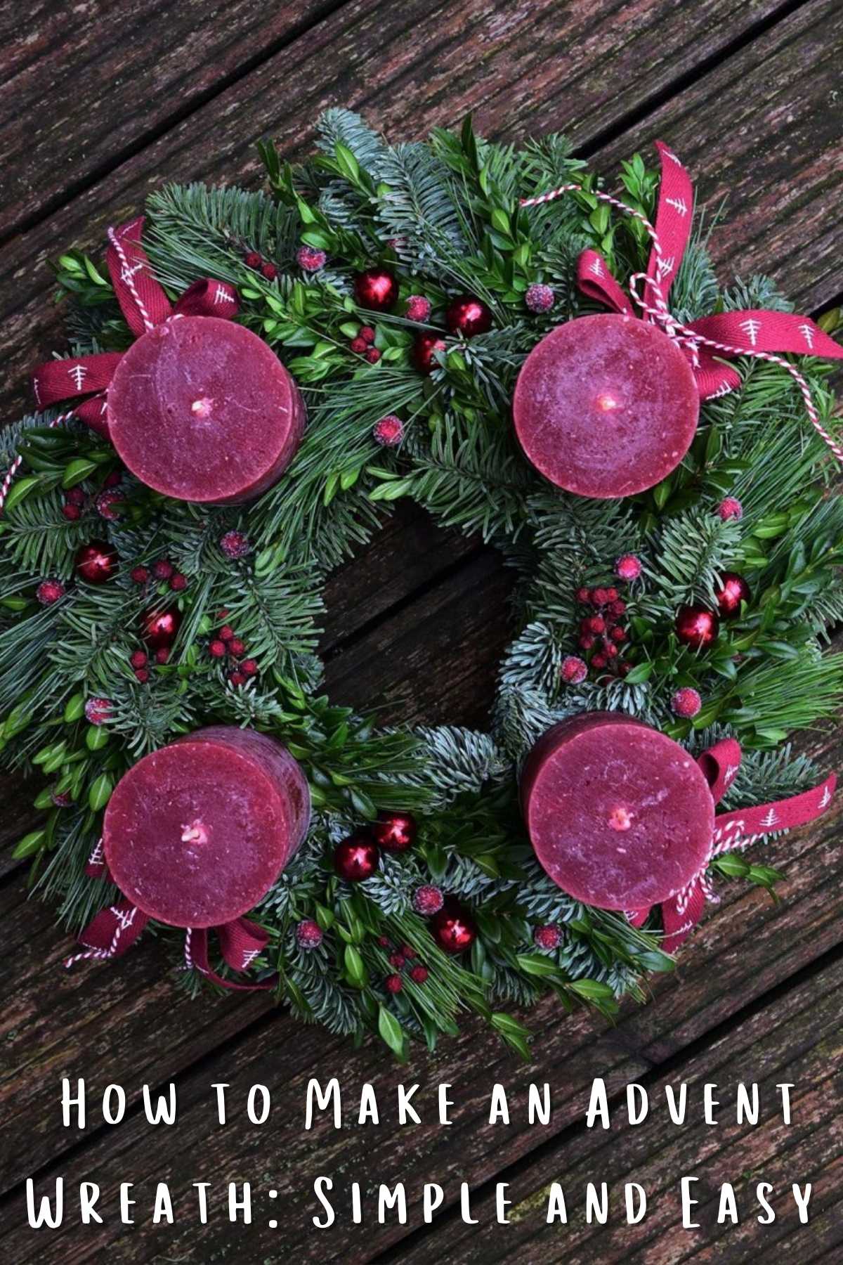 How to make an advent wreath simple and easy