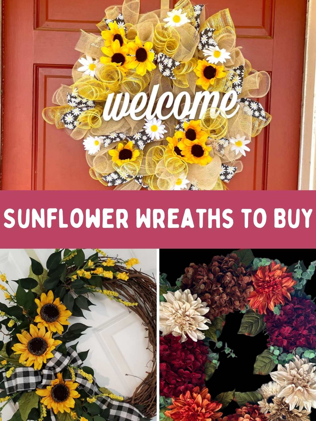 Sunflower Wreaths to Buy