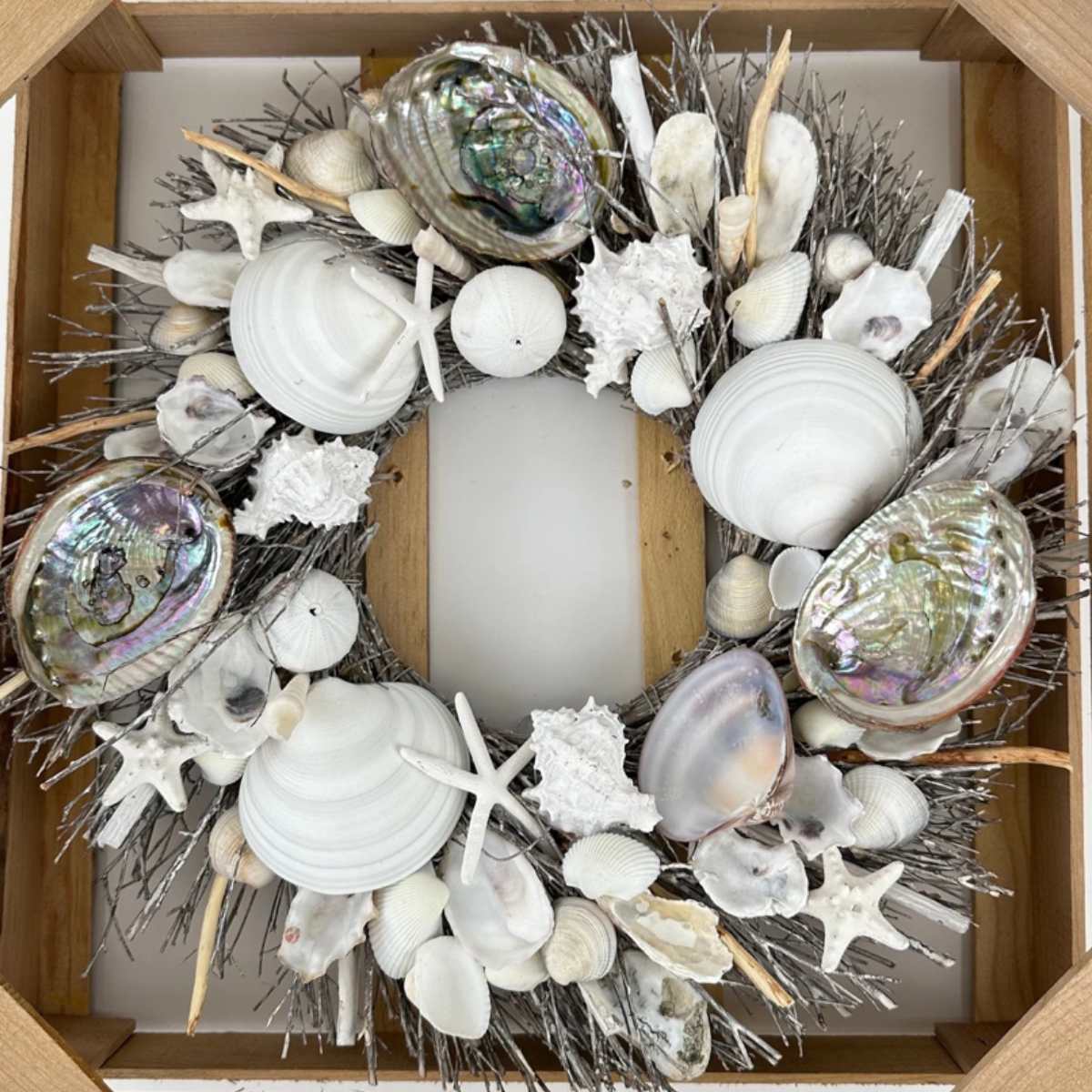 DIY seashell wreath ideas instructions