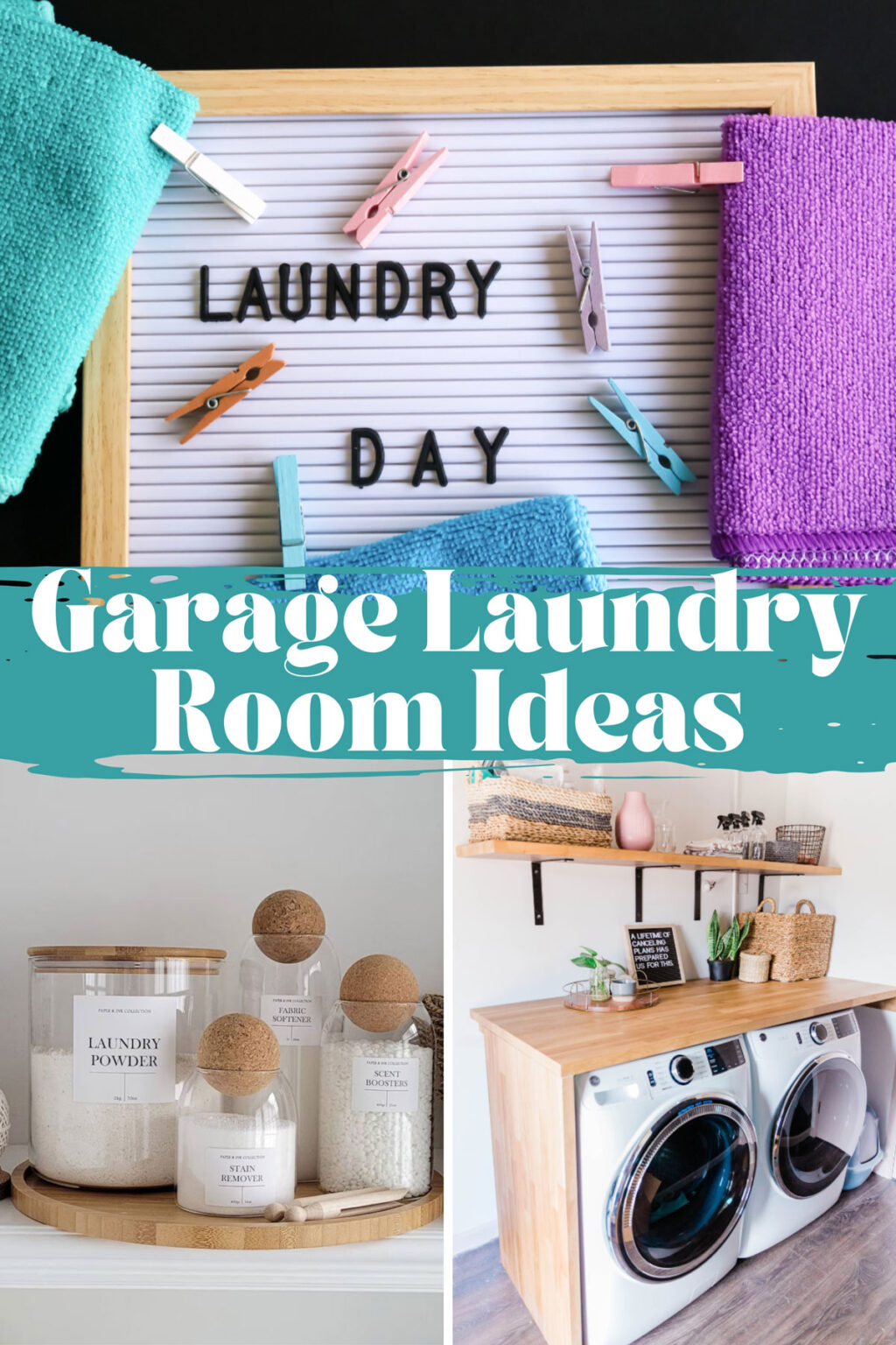 Small & Fabulous Garage Laundry Room Ideas – Pink Pop Design